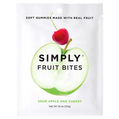 Simply Sour Apple and Cherry Fruit Bites, 1.8 oz