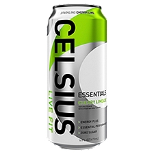 Celsius Live Fit Essentials Energy Drink Sparkling Cherry Limeade 16 Fl Oz, 16 Fluid ounce