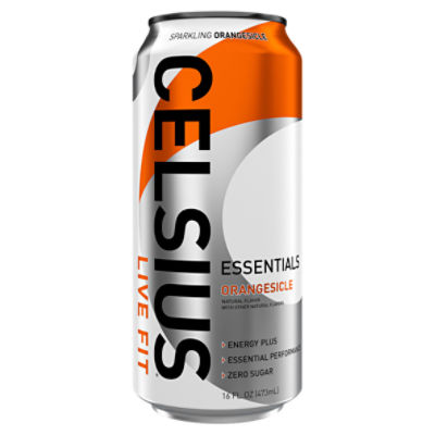 CELSIUS ESSENTIALS, Sparkling Orangesicle, Performance Energy Drink 16 Fl Oz Single Can