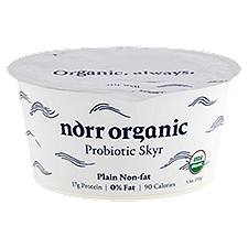 Norr Organic Plain Non-Fat Probiotic Skyr, 5.3 oz