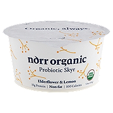 Norr Organic Probiotic Skyr, Elderflower & Lemon, 5.3 Ounce