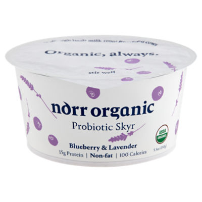Reservere fælde Dyster Norr Organic Blueberry & Lavender Probiotic Skyr, 5.3 oz