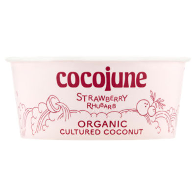 Cocojune Organic Strawberry Rhubarb Cultured Coconut