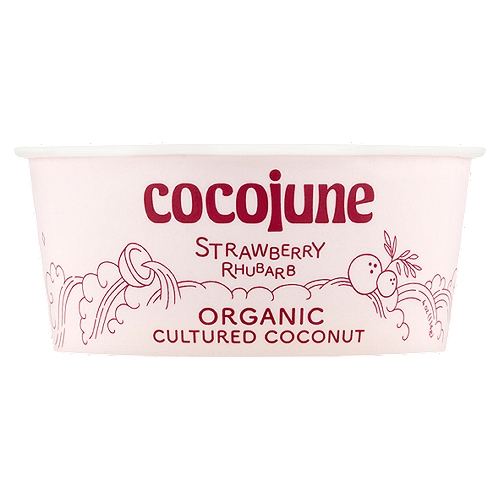 Cocojune Organic Strawberry Rhubarb Cultured Coconut