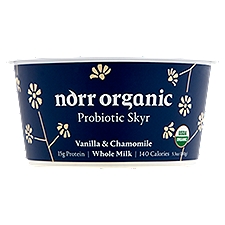 Norr Organic Vanilla & Chamomile, Probiotic Skyr, 5.3 Ounce