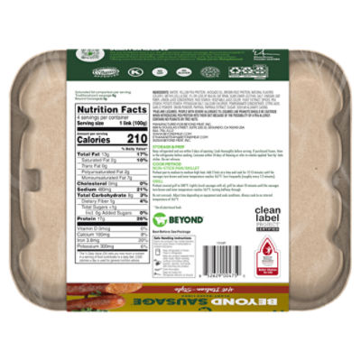 Beyond Sausage - Beyond Sausage, Sausage Links, Plant-Based, Sweet Italian  Style (4 count), Shop