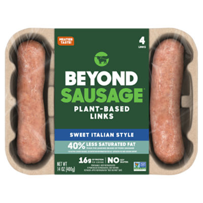 Beyond Meat Beyond Sausage Sweet Italian Plant-Based Links, 4 count, 14 oz, 14 Ounce