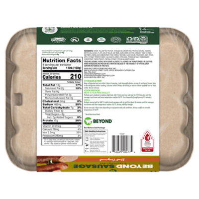 Beyond Meat Beyond Sausage Brat Original Flavor Plant Based