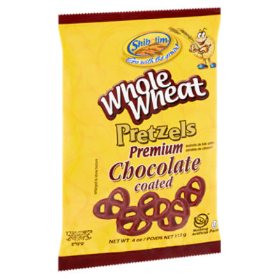 Shibolim Whole Wheat Premium Chocolate Coated Pretzels, 4 oz