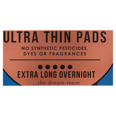 L. Extra Long Overnight Ultra Thin Pads with Wings, 36 count - ShopRite