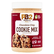 PB2 Pantry Chocolate Chip Cookie Mix with Peanut Powder, 16 oz