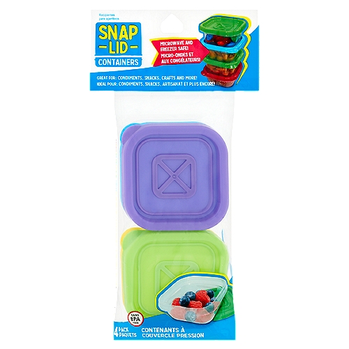 Snap Lid Containers, 4 count
