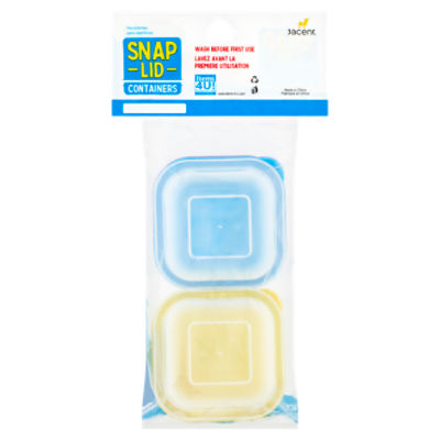 Snap Lid Containers, 4 count