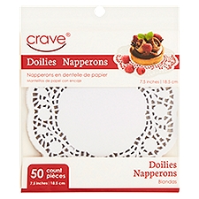 Crave Doilies, 7.5 inches, 50 Each