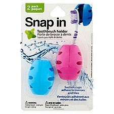 Snap in Toothbrush Holder, 2 Each