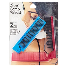 Travel Comb & Brush, 1 Each