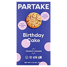 Partake Birthday Cake Crunchy Cookies, 5.5 oz