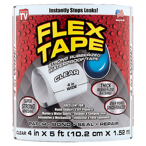 Flex Tape Clear Strong Rubberized Waterproof Tape