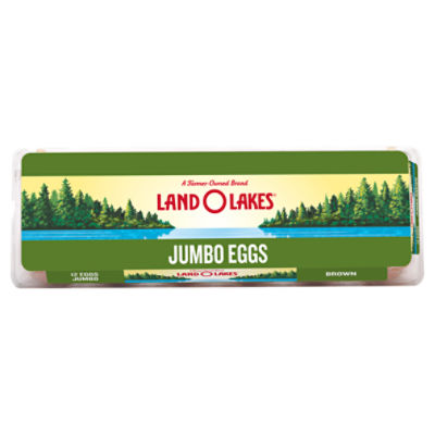 Land O Lakes Jumbo Brown Eggs, 12 Count, 12 Each