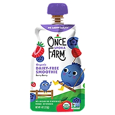 Once Upon a Farm Berry Berry Organic Dairy-Free, Smoothie, 4 Ounce