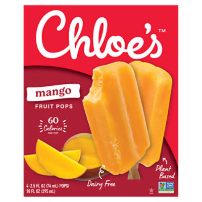 Chloe's Mango Fruit Pops 4PK