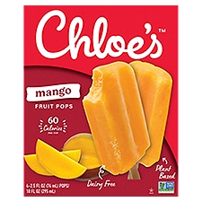 Chloe's Mango Pops, 2.5 fl oz, 4 count