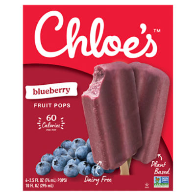 Chloe's Blueberry Fruit Pops 4PK