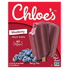 Chloe's Blueberry, Pops, 10 Fluid ounce