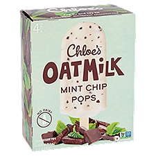 Chloe's Oatmilk Mint Chip Frozen Dessert Pops, 2.5 oz, 4 count