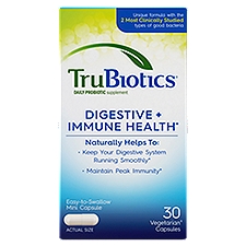 TruBiotics Digestive + Immune Health Daily Probiotic Supplement, 30 count