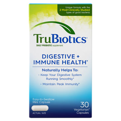 TruBiotics Digestive + Immune Health Daily Probiotic Supplement, 30 count, 30 Each