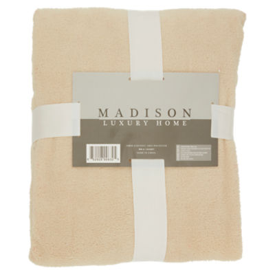 Madison Luxury Home Coral Fleece Throw - ShopRite