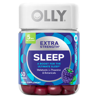 Olly Sleep Extra Strength Blackberry Zen Dietary Supplement, 50 count