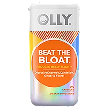 Olly Beat the Bloat Dietary Supplement, 25 count