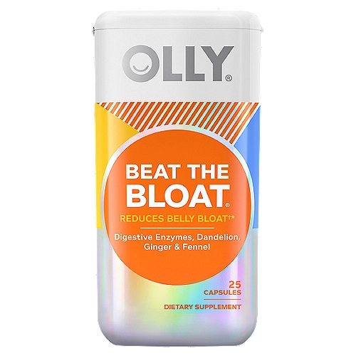 Olly Beat the Bloat Dietary Supplement, 25 count