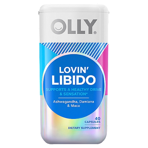 Olly Lovin' Libido Ashwagandha, Damiana & Maca Dietary Supplement, 40 count