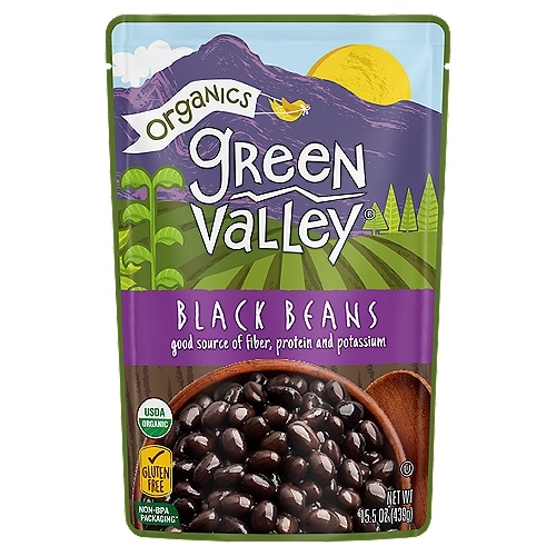 Green Valley Organics Black Beans, 15.5 oz