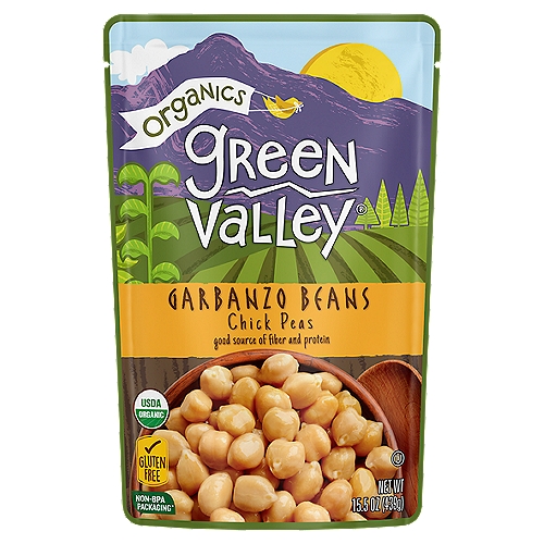 Green Valley Organics Garbanzo Beans, 15.5 oz