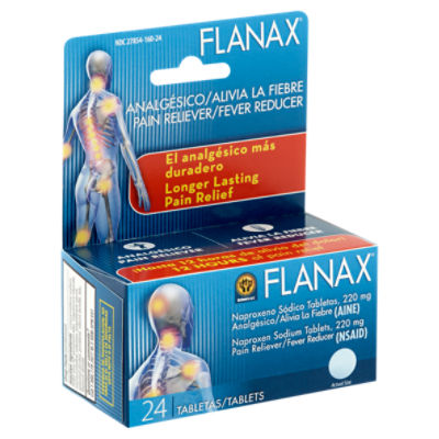 Flanax Naproxen Sodium Tablets, 220 mg, 24 count