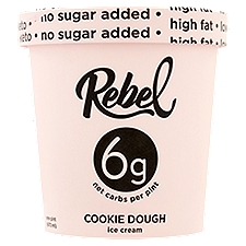Rebel Cookie Dough Ice Cream, one pint