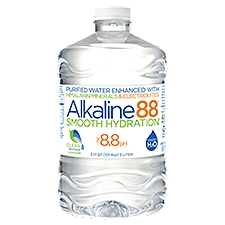 Alkaline88 Smooth Hydration Purified Water, 3.17 qt