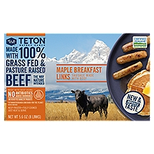 Teton Waters Ranch Maple, Breakfast Links, 5.6 Ounce