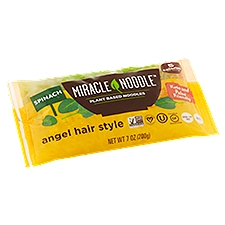 Miracle Noodle Spinach Angle Hair Style Plant Based, Noodles, 7 Ounce