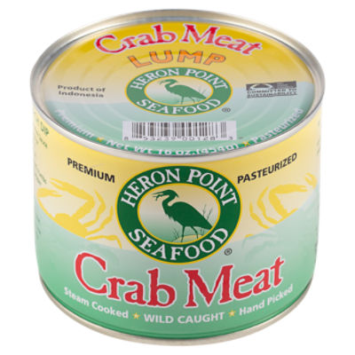 Heron Point Seafood Lump Crab Meat, 16 oz