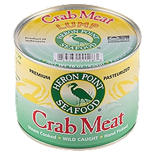 Heron Point Seafood Lump Crab Meat, 16 oz, 16 Ounce