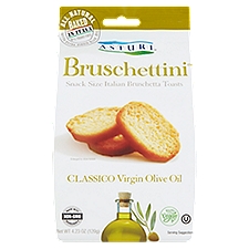 Asturi Bruschettini Classico Virgin Olive Oil Italian Bruschetta Toasts Snack Size, 4.23 oz
