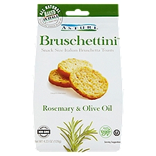 Asturi Bruschettini Rosemary & Olive Oil, Italian Bruschetta Toasts, 4.23 Ounce