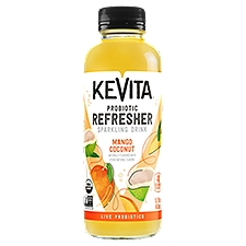 KeVita Mango Coconut Probiotic Refresher Sparkling Drink, 15.2 fl oz