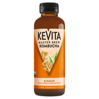 Kevita Master Brew Kombucha Ginger 15.2 Fl Oz