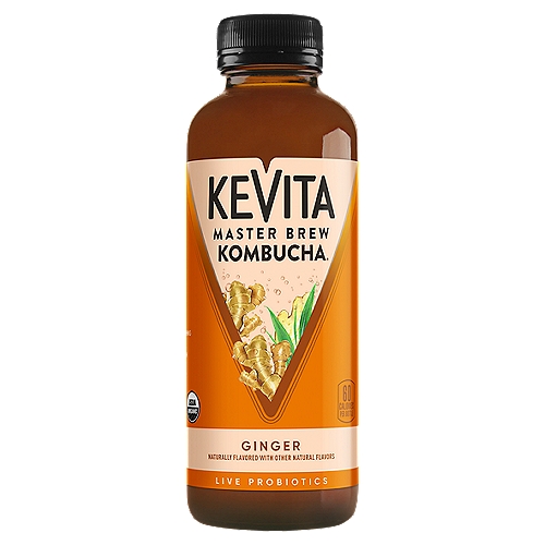 A true digestive elixir that's spicy, soothing and invigorating, KeVita Master Brew Kombucha is energizing with a bold brewed tea taste. Fermented with our proprietary kombucha tea culture, our Master Brew Kombucha has billions of live probiotics, active cultures, and is verified non-alcoholic.